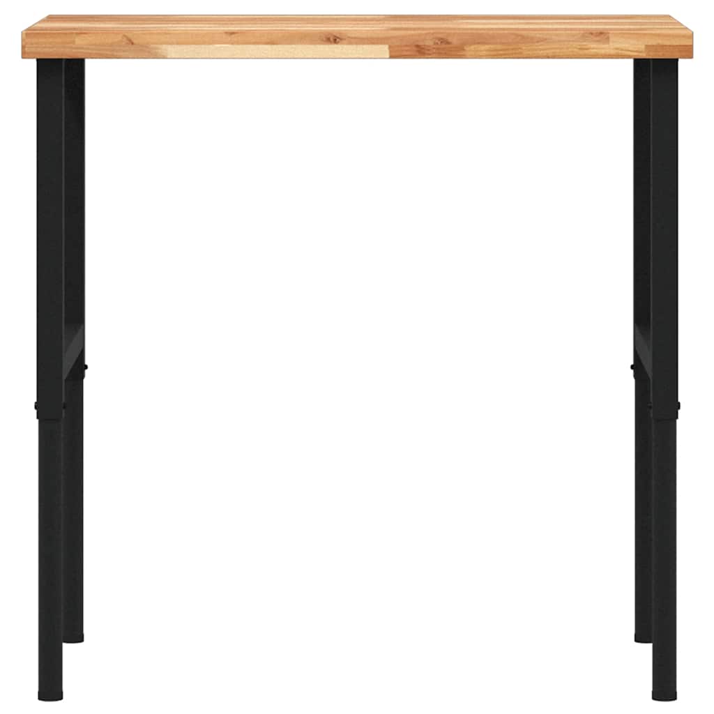 Bancada retangular 100x60x(73-99,5) cm madeira de acácia maciça