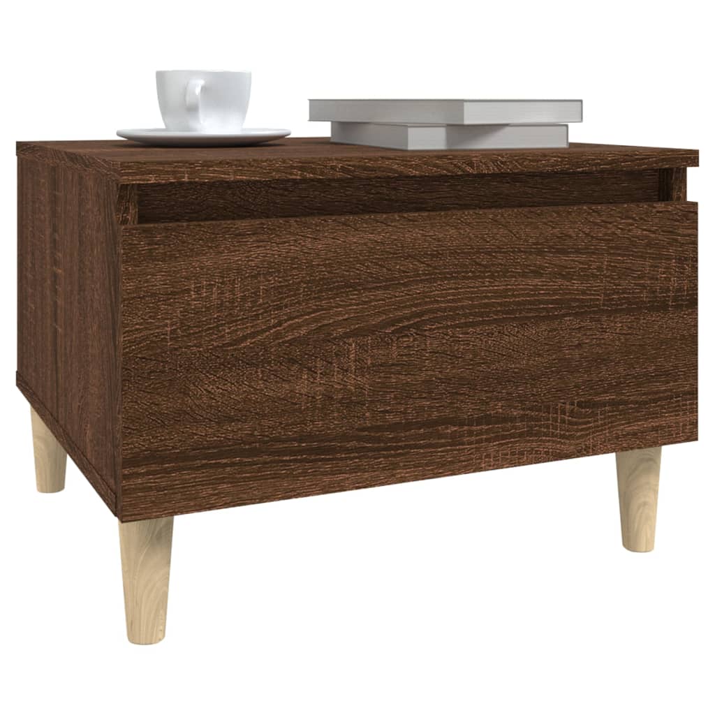 Mesa de apoio 50x46x35 cm derivados madeira carvalho castanho