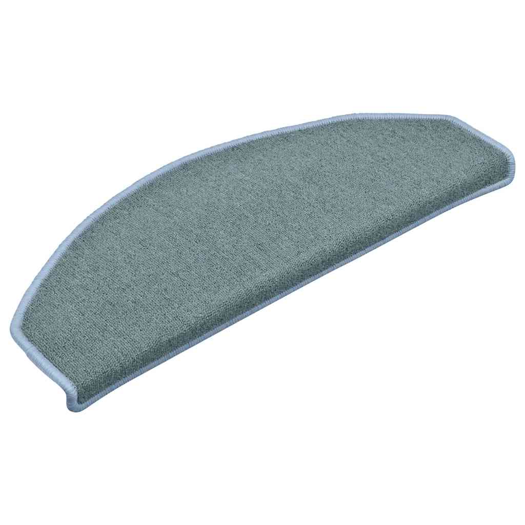 Tapetes de escada 30 peças 65x24x4 cm azul-marinho meio redondo grande