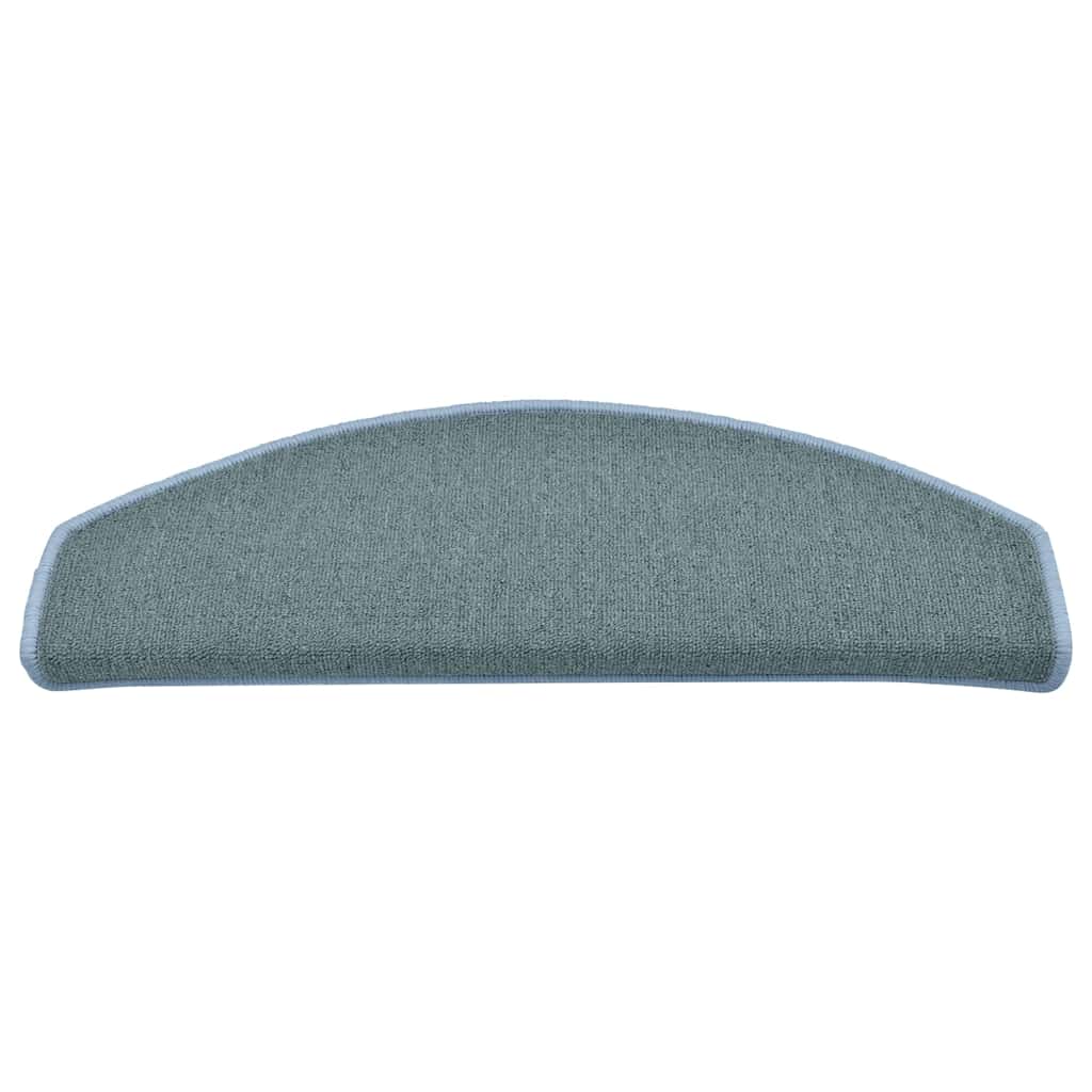 Tapetes de escada 30 peças 65x24x4 cm azul-marinho meio redondo grande