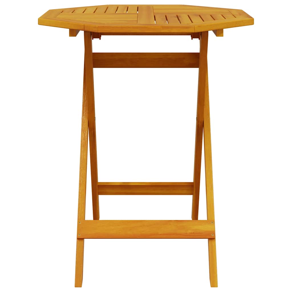 Mesa de jardim dobrável ø70x75 cm madeira de acácia maciça