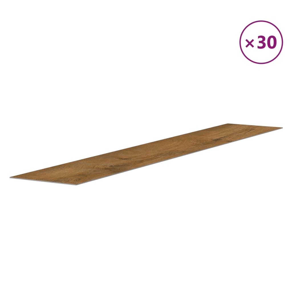 Painel de parede c/ aspeto de madeira 4,12 m² PVC castanho