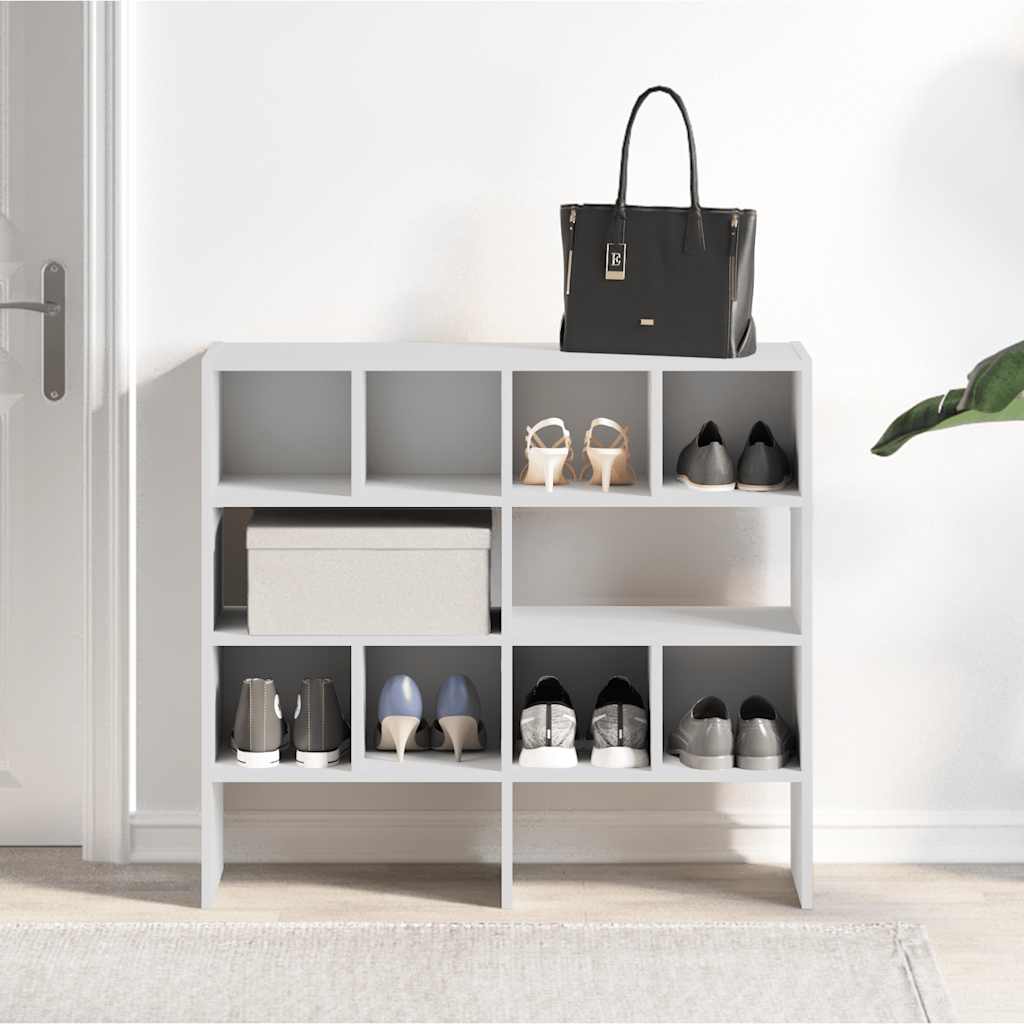 Sapateiras 2 pcs empilháveis 89,5x30x40 cm branco