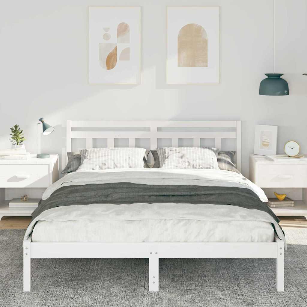 Estrutura da cama branco 150 x 200 cm