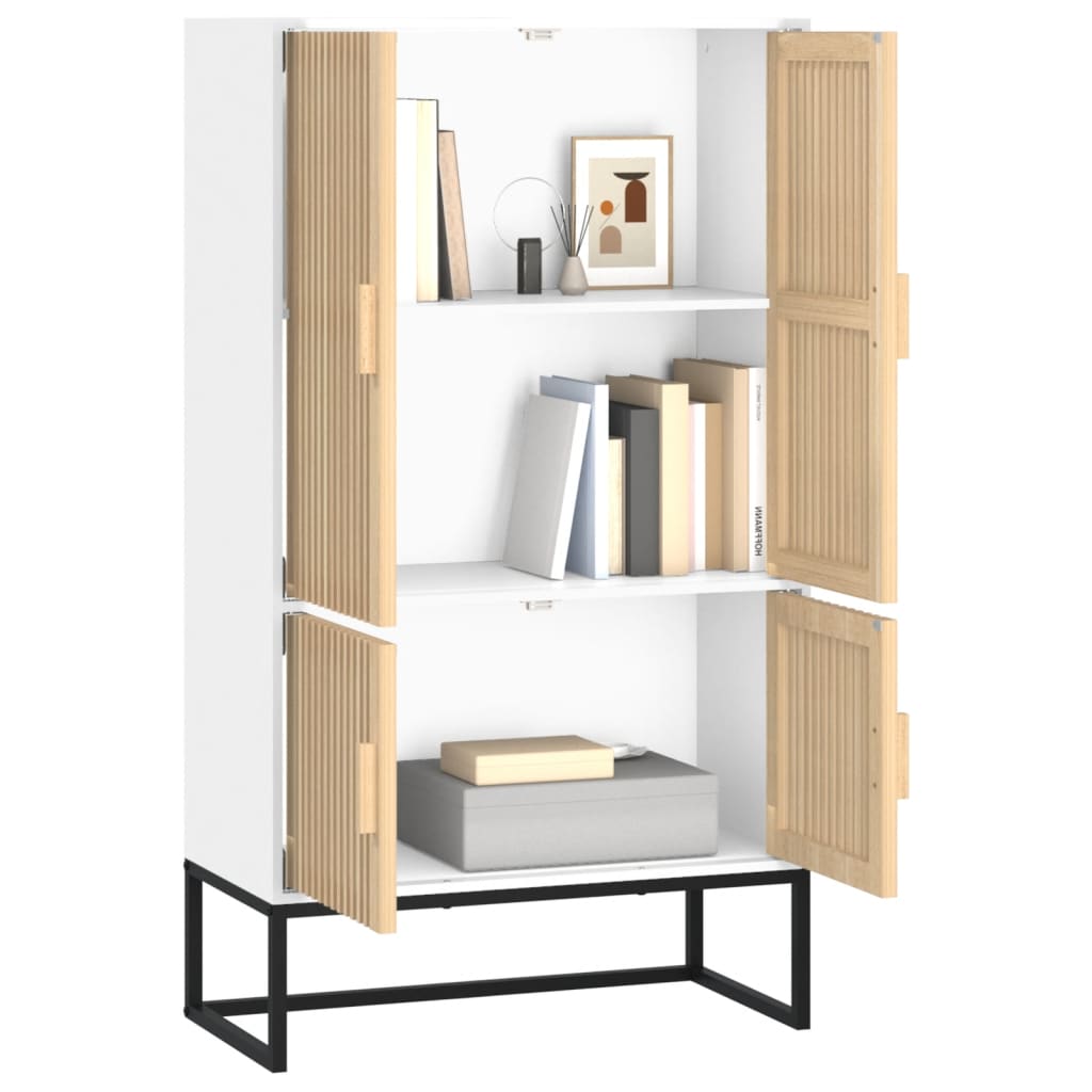 Aparador alto 70x35x125 cm derivados de madeira branco
