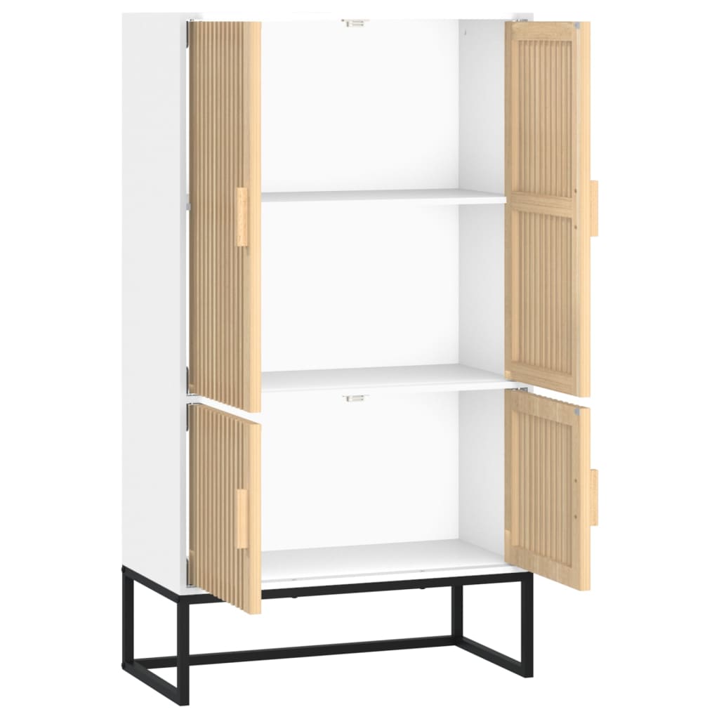 Aparador alto 70x35x125 cm derivados de madeira branco