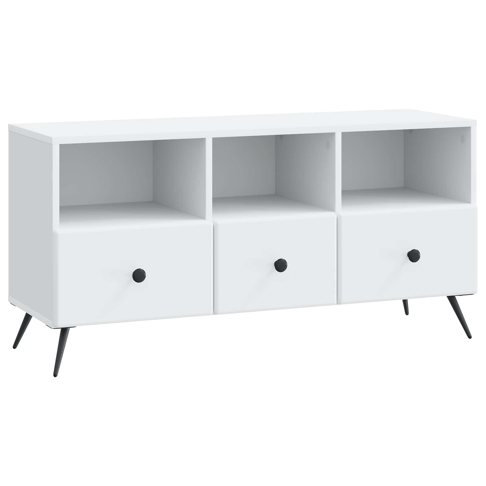 Gabinete para TV branco 102 x 34,5 x 50 cm derivados de madeira