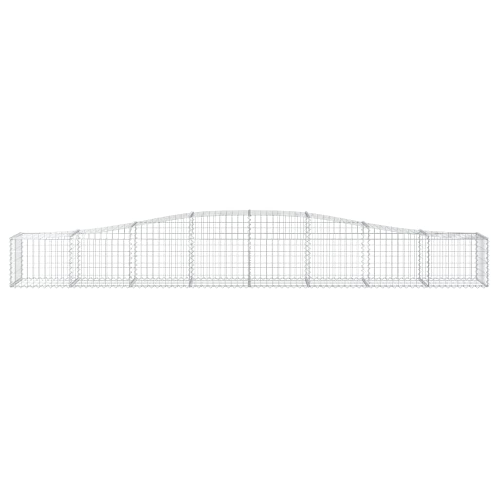 Cesto gabião arqueado 400x50x40/60 cm ferro galvanizado