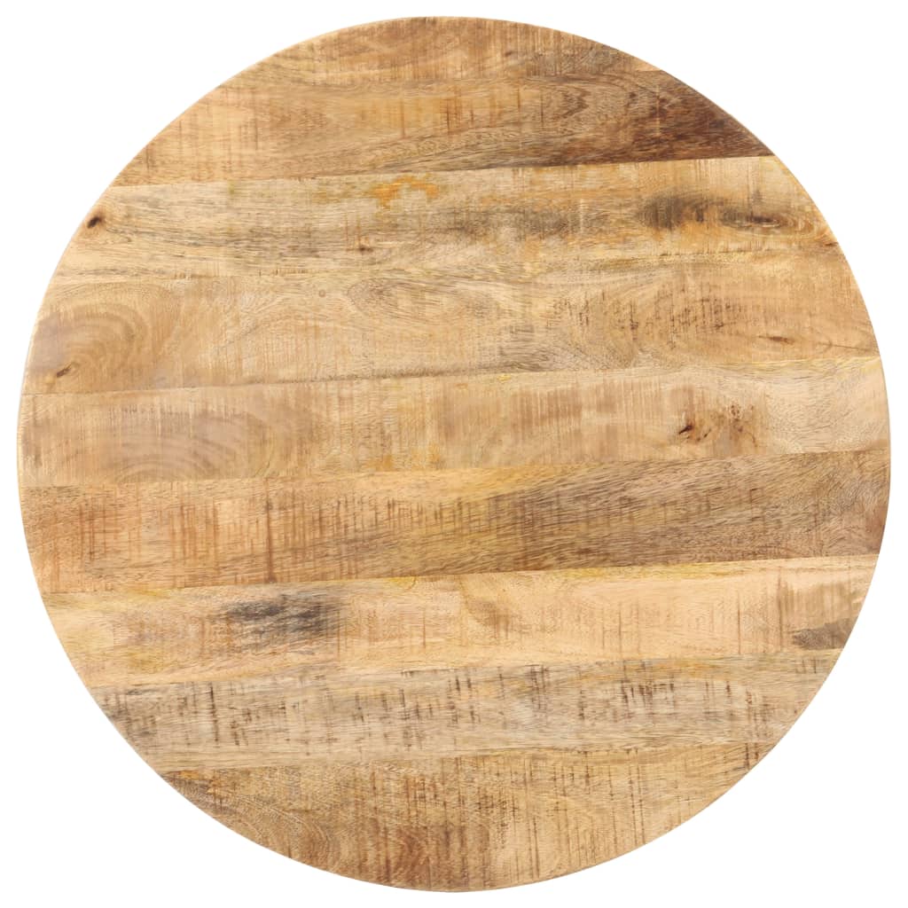 Mesa bistrô redonda ø70x75 cm madeira de mangueira áspera