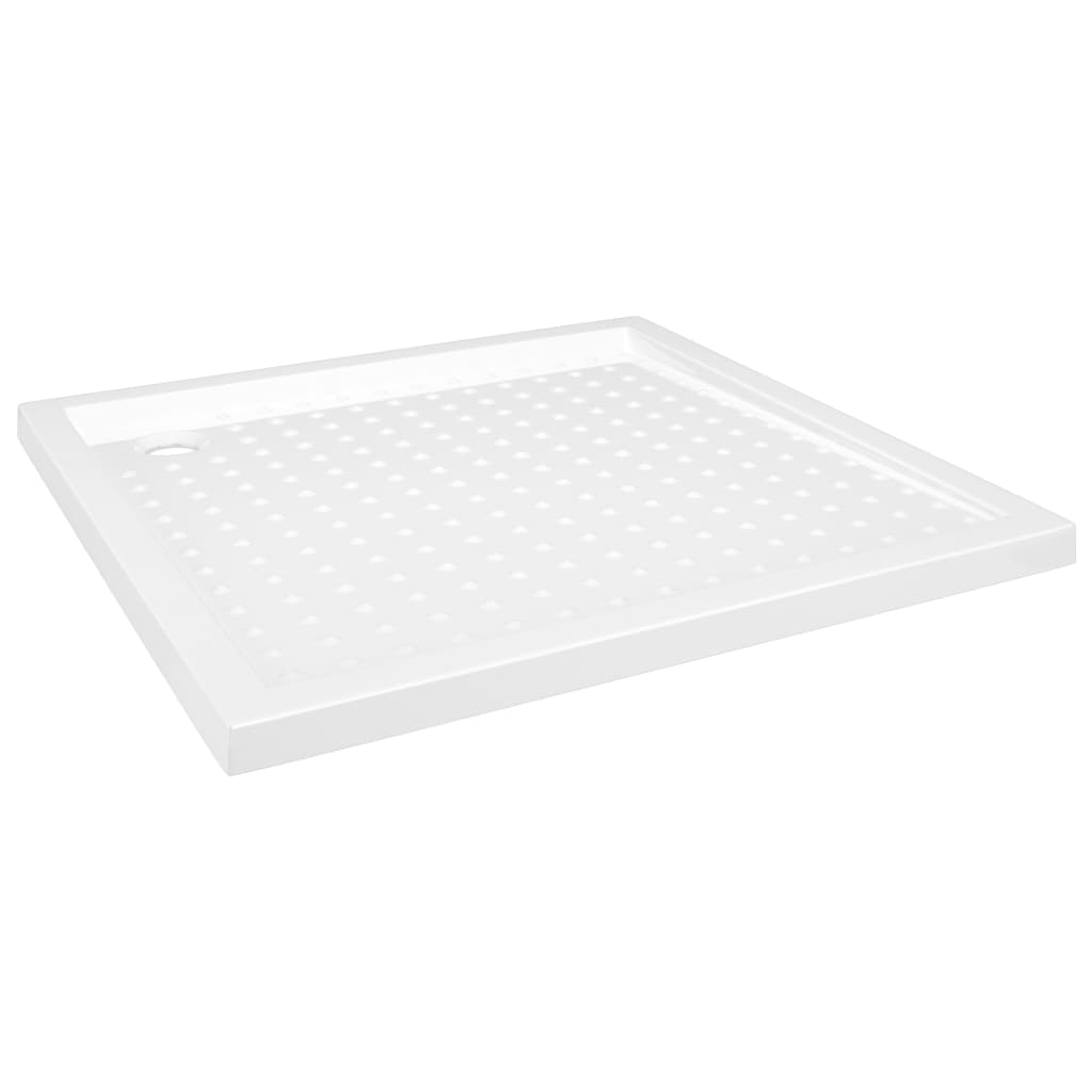 Base de chuveiro com pontos 80x80x4 cm ABS branco