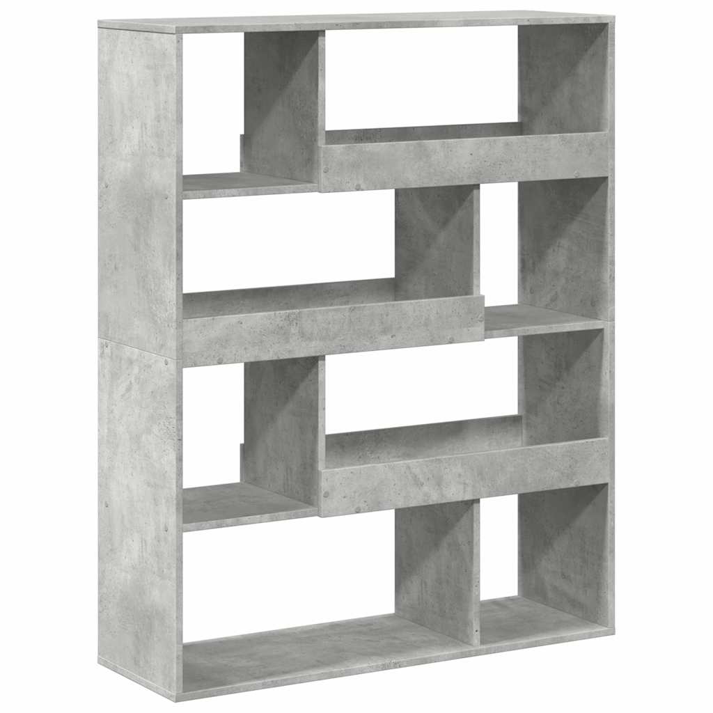 Estante 100x33x125,5 cm derivados de madeira cinzento cimento