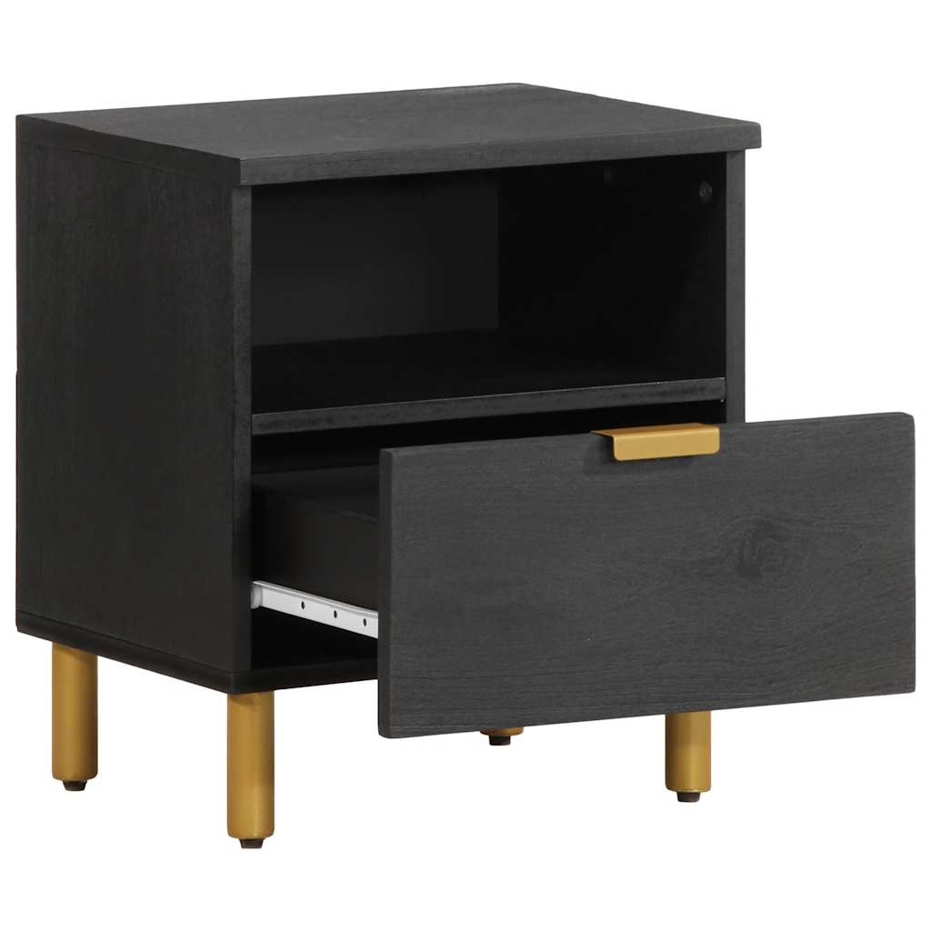 Mesa de cabeceira 40x33x46 cm derivados de madeira preto
