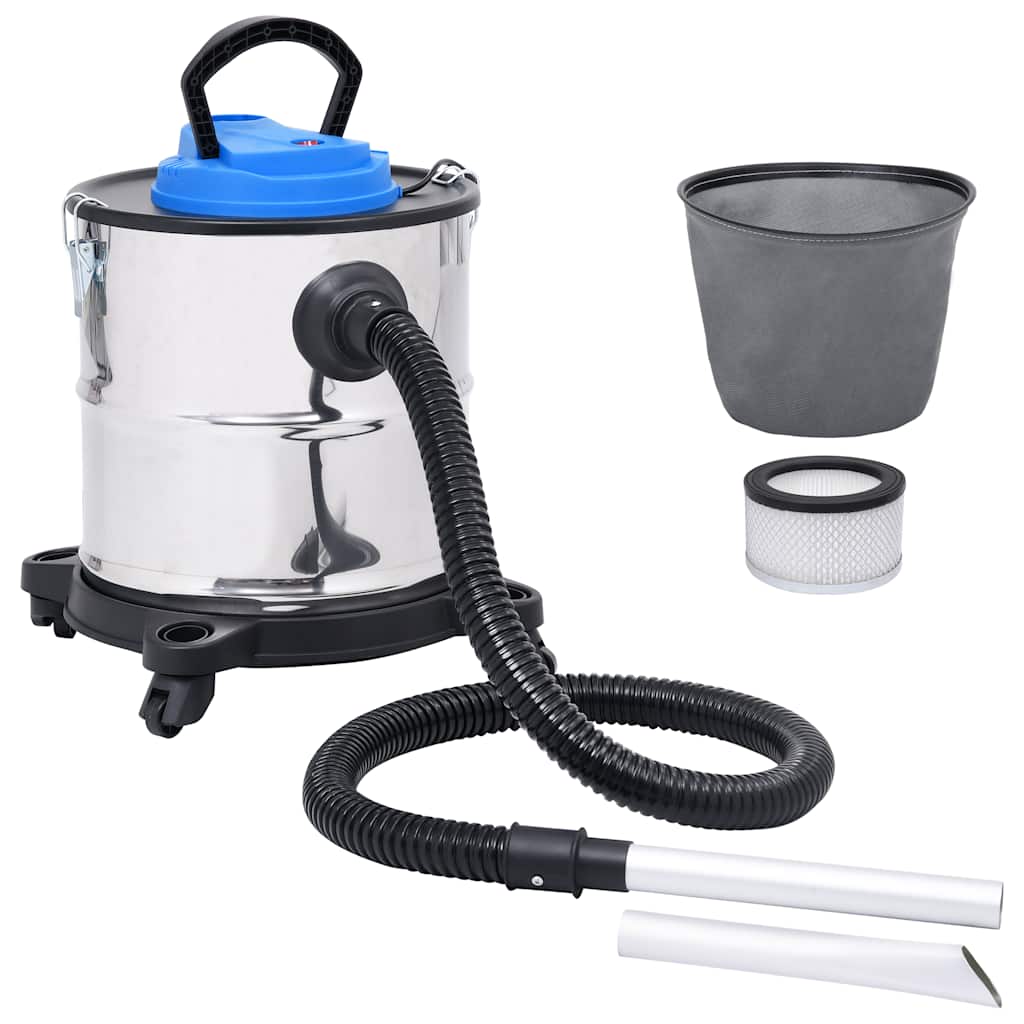 Aspirador de cinzas com filtro hepa 1200 w 20 l aço inoxidável