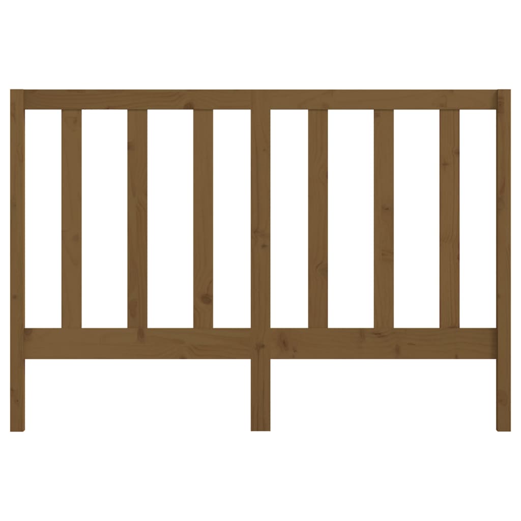 Cabeceira de cama 126x4x100 cm pinho maciço castanho mel