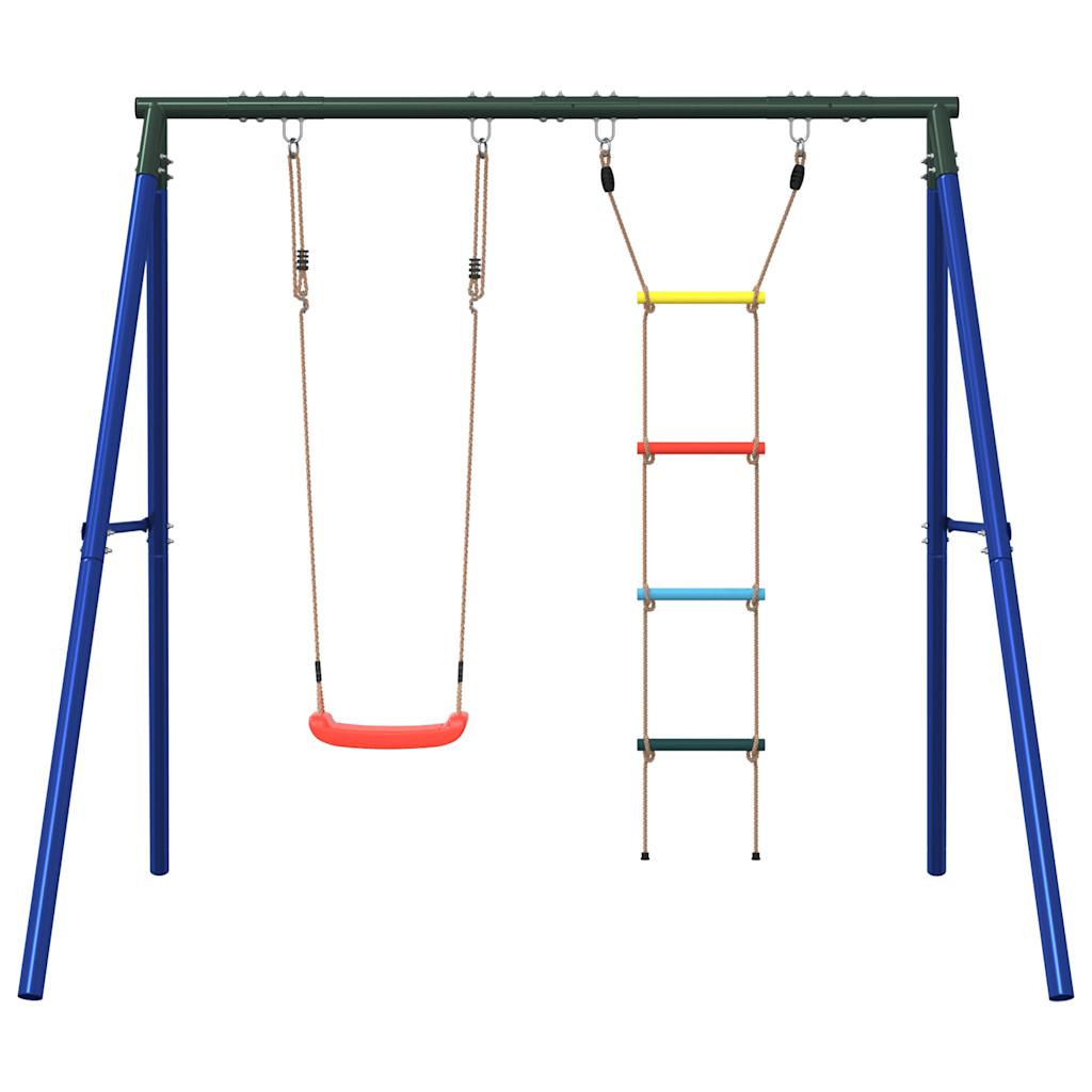 Conjunto de baloiço para exterior com um baloiço e escada