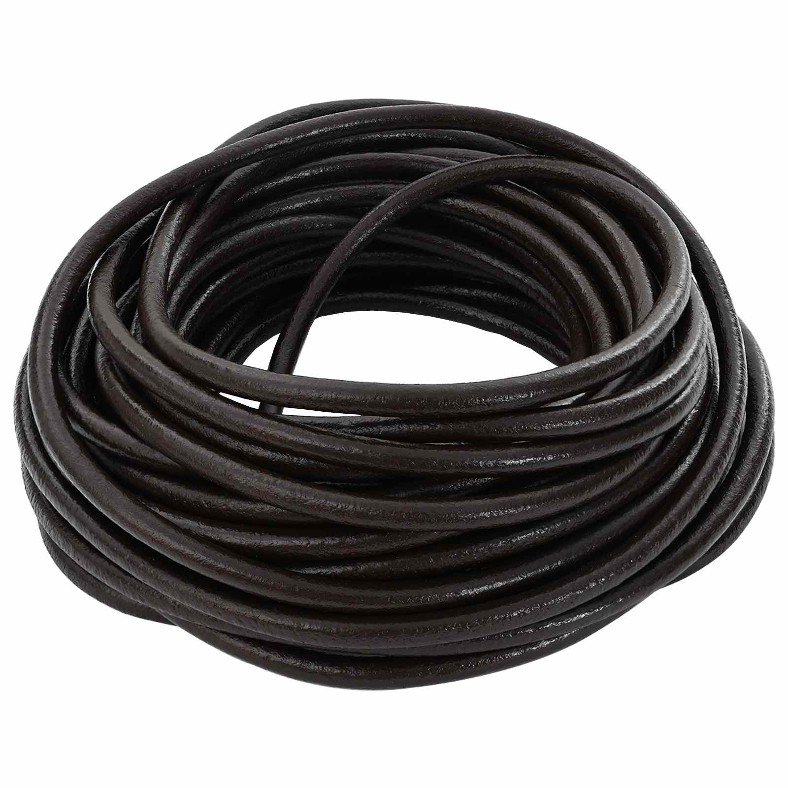 Corda de couro marrom escuro ø5 mm x 10 m couro