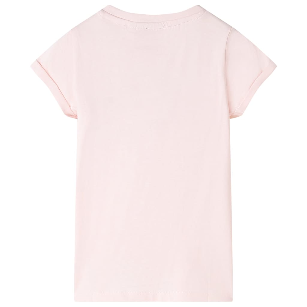 T-shirt de criança rosa-suave 140