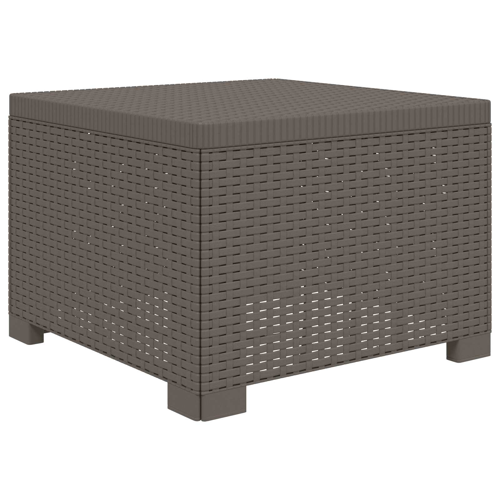 Sofá de jardim 1 lugar com almofada look rattan PP