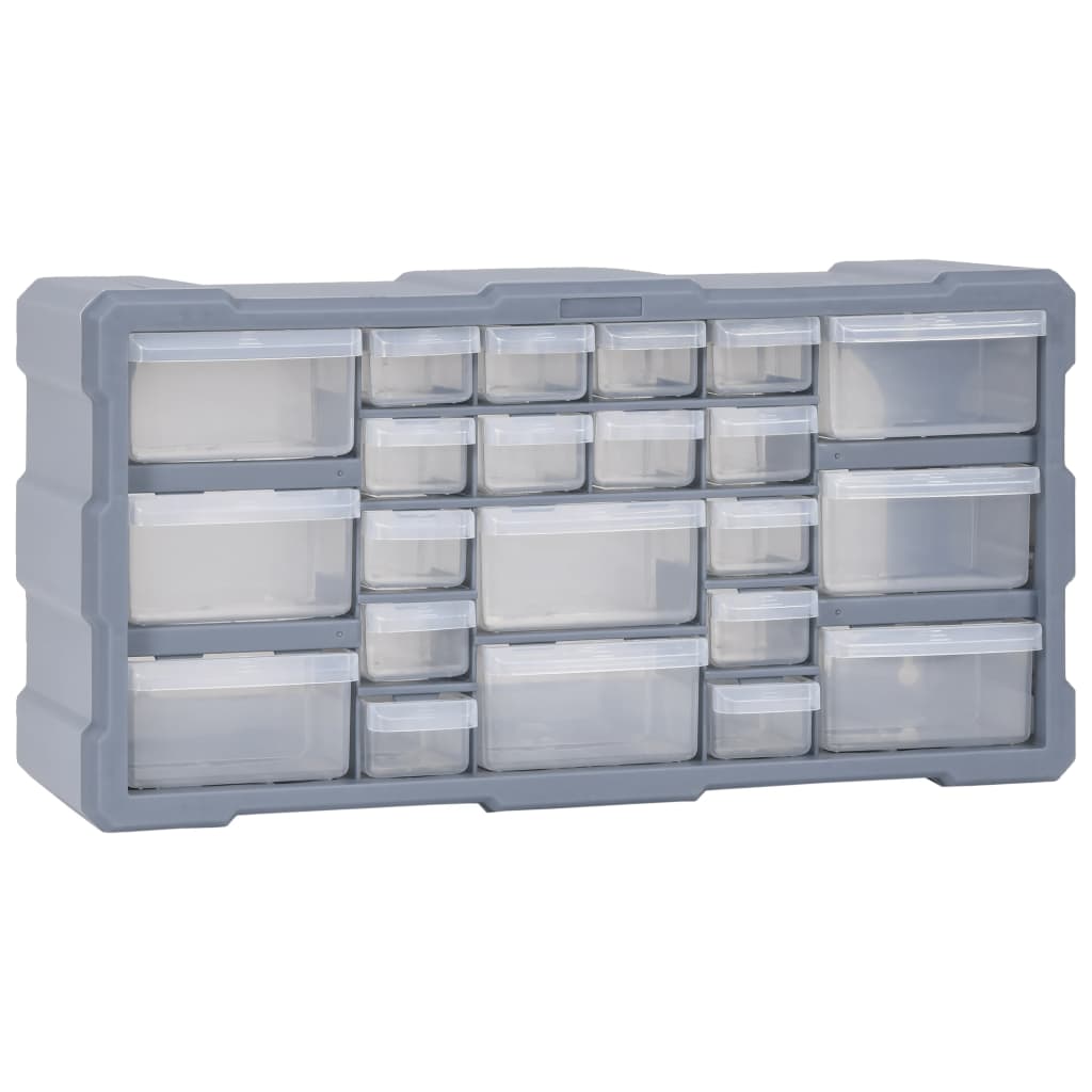 Caixa organizadora com 22 gavetas 49x16x25,5 cm