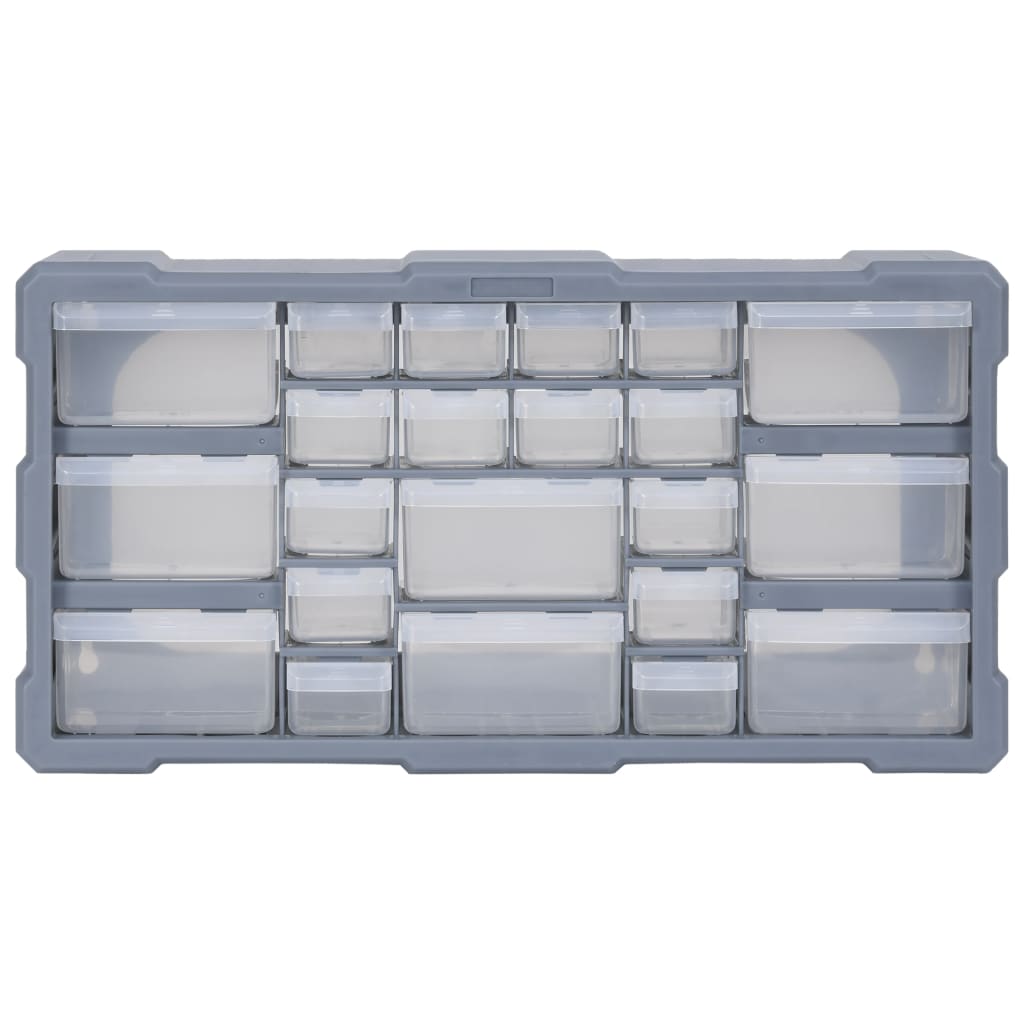 Caixa organizadora com 22 gavetas 49x16x25,5 cm