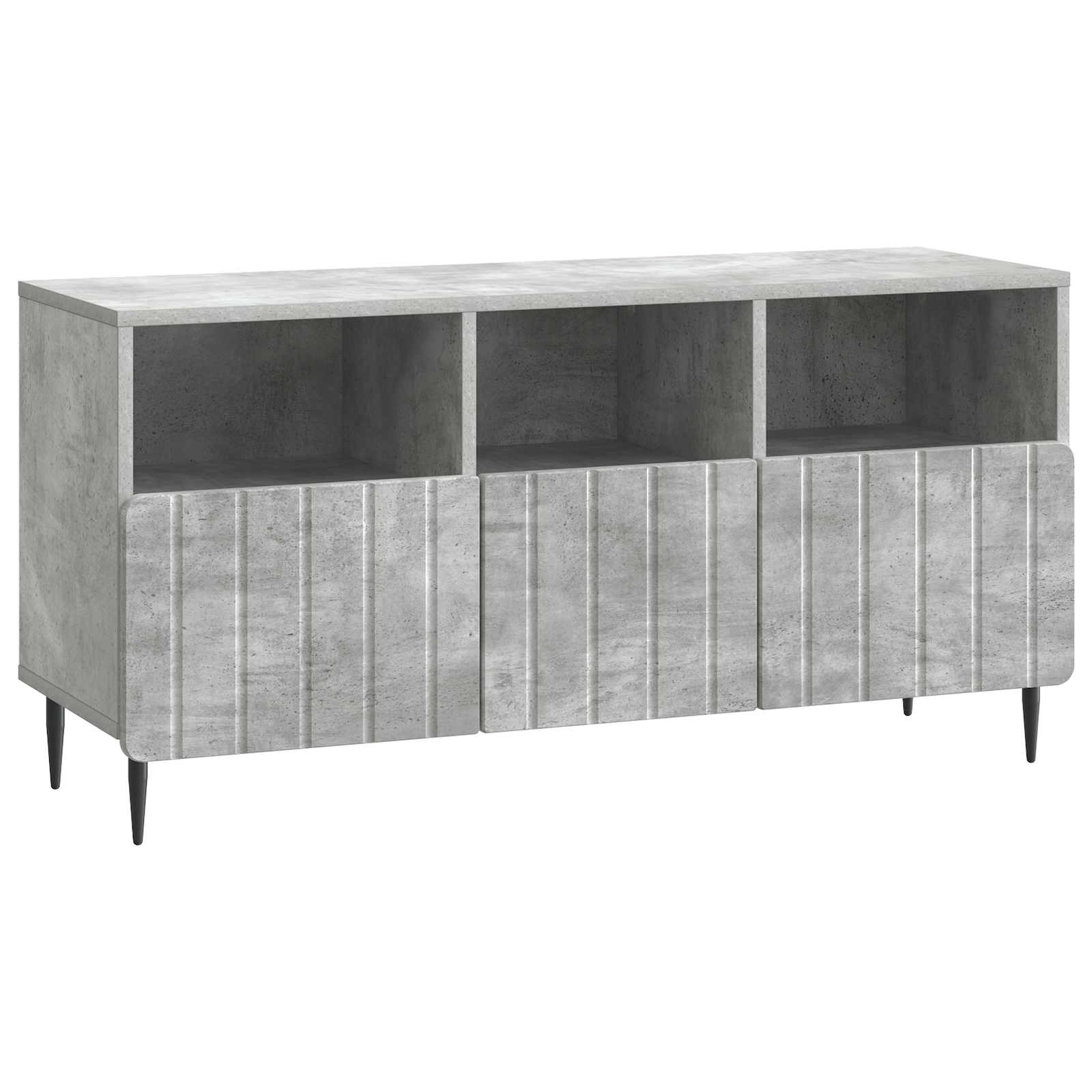 Gabinete para TV com gaveta cinzento cimento 102 x 34,5 x 50 cm