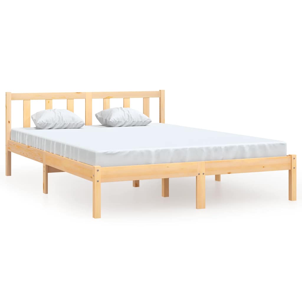 Estrutura de cama em pinho maciço 160x200 cm