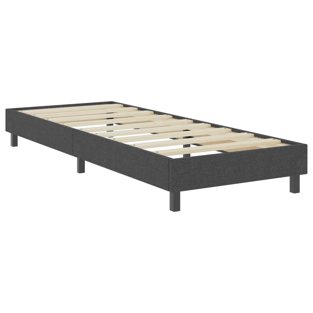 Cama boxspring 100x200 cm tecido cinzento