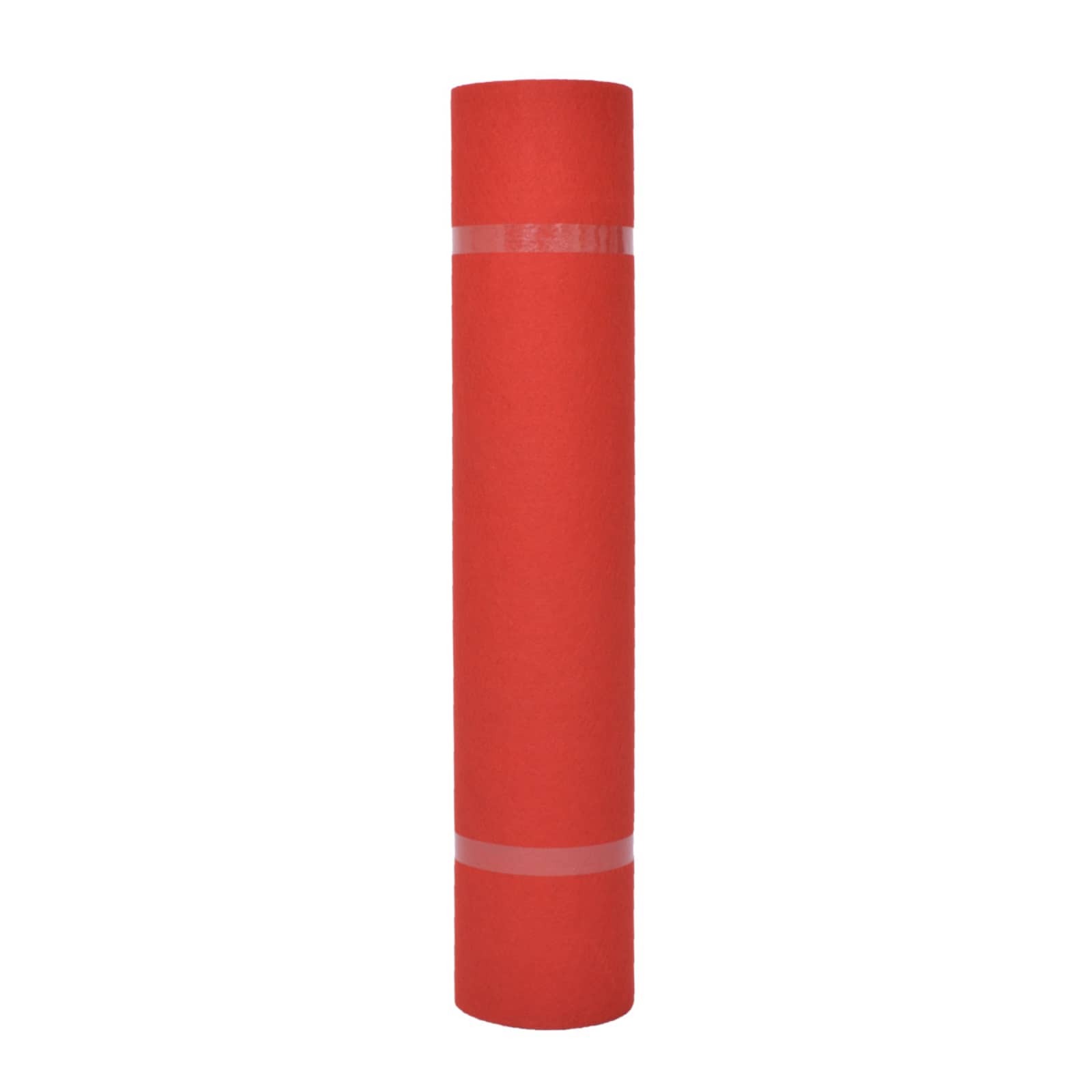 Tapete liso vermelho 1 x 24 m tecido