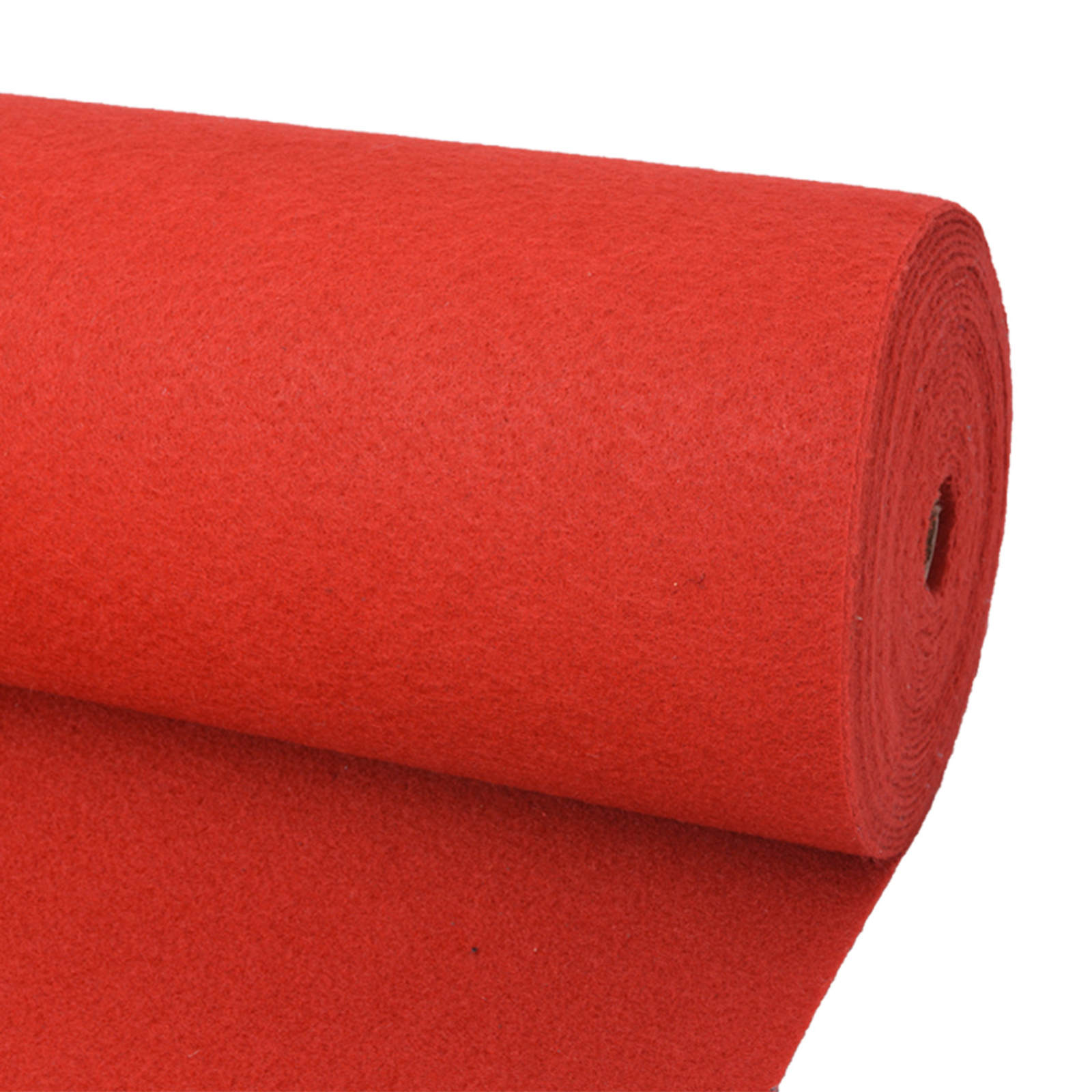 Tapete liso vermelho 1 x 24 m tecido