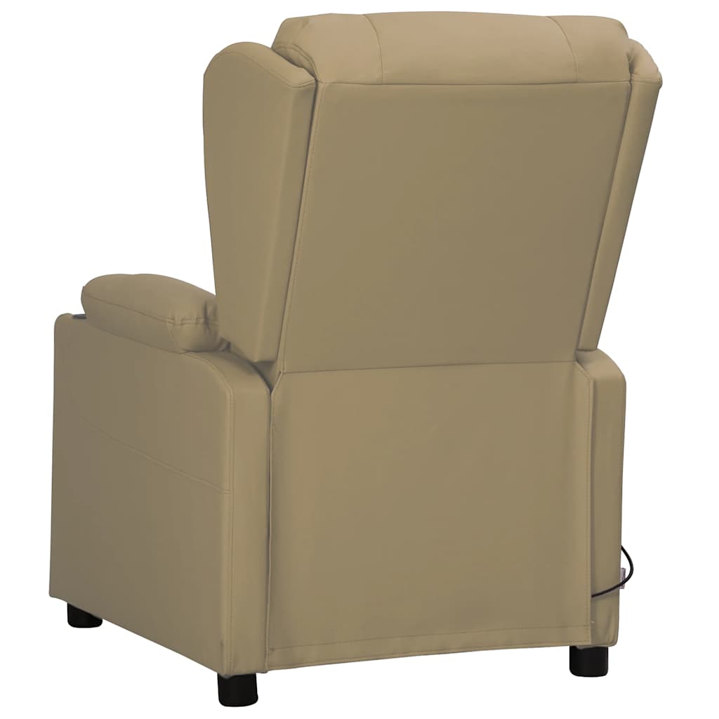Cadeira de massagens couro artificial cappuccino