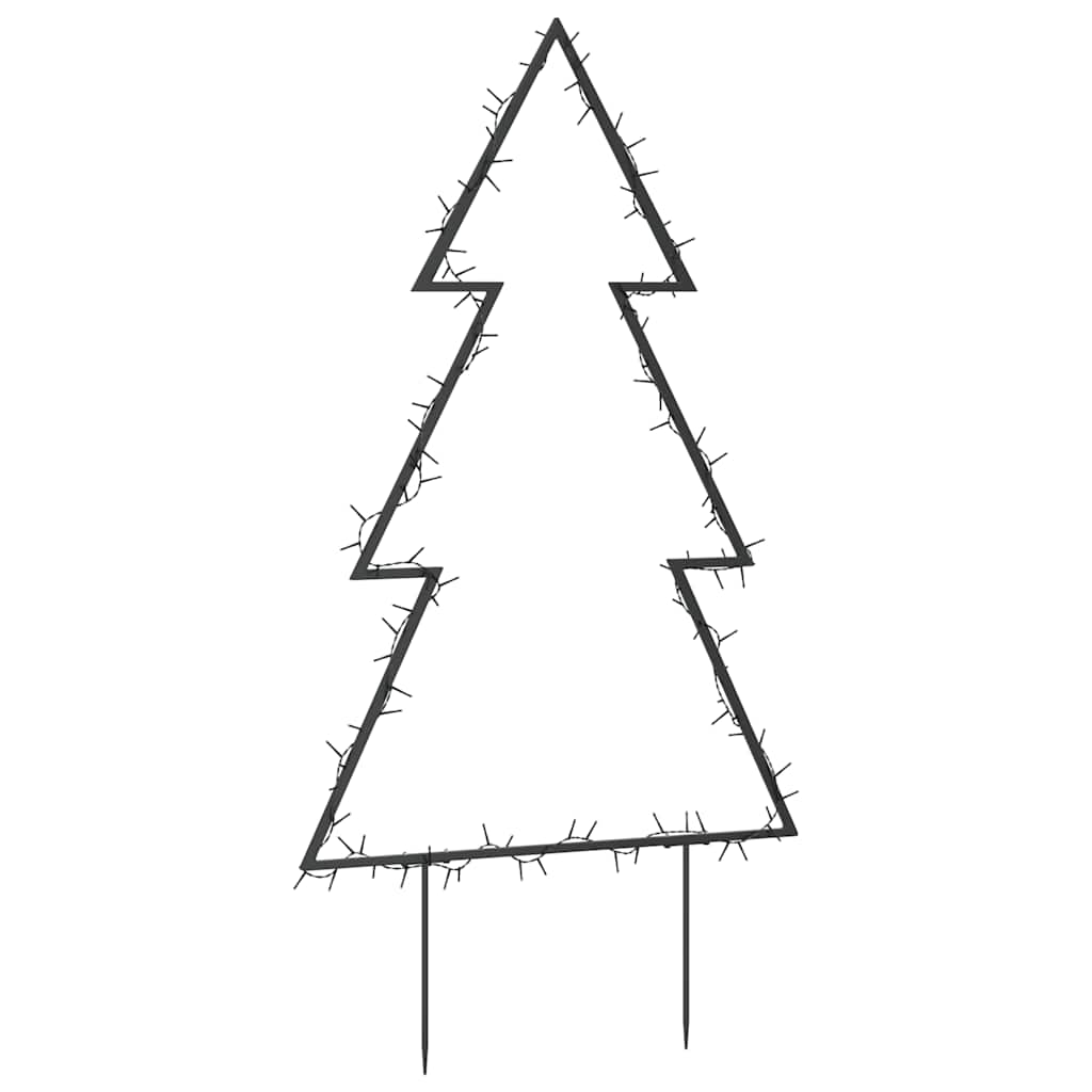 Decoração árvore de natal c/ luz e estacas 115 luzes LED 90 cm