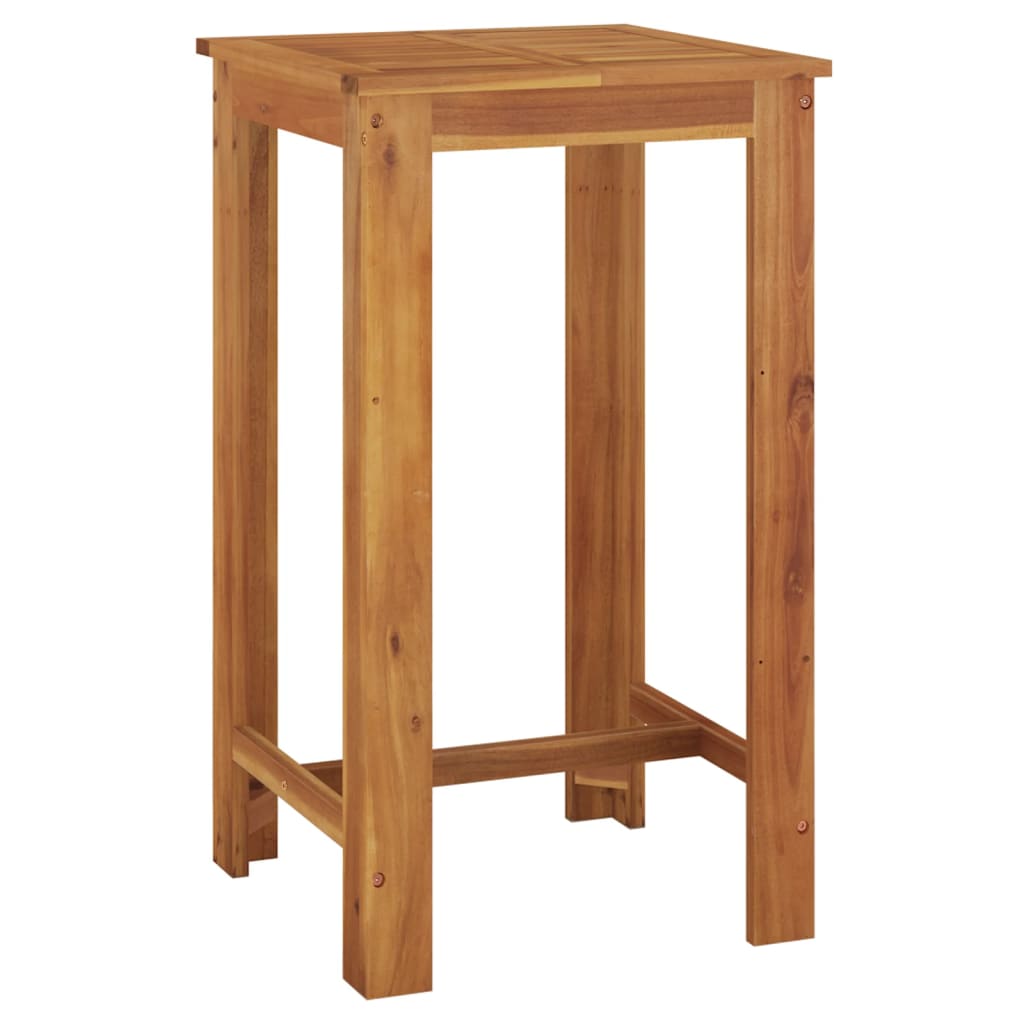 Conjunto de bar para jardim 3 pcs madeira de acácia maciça
