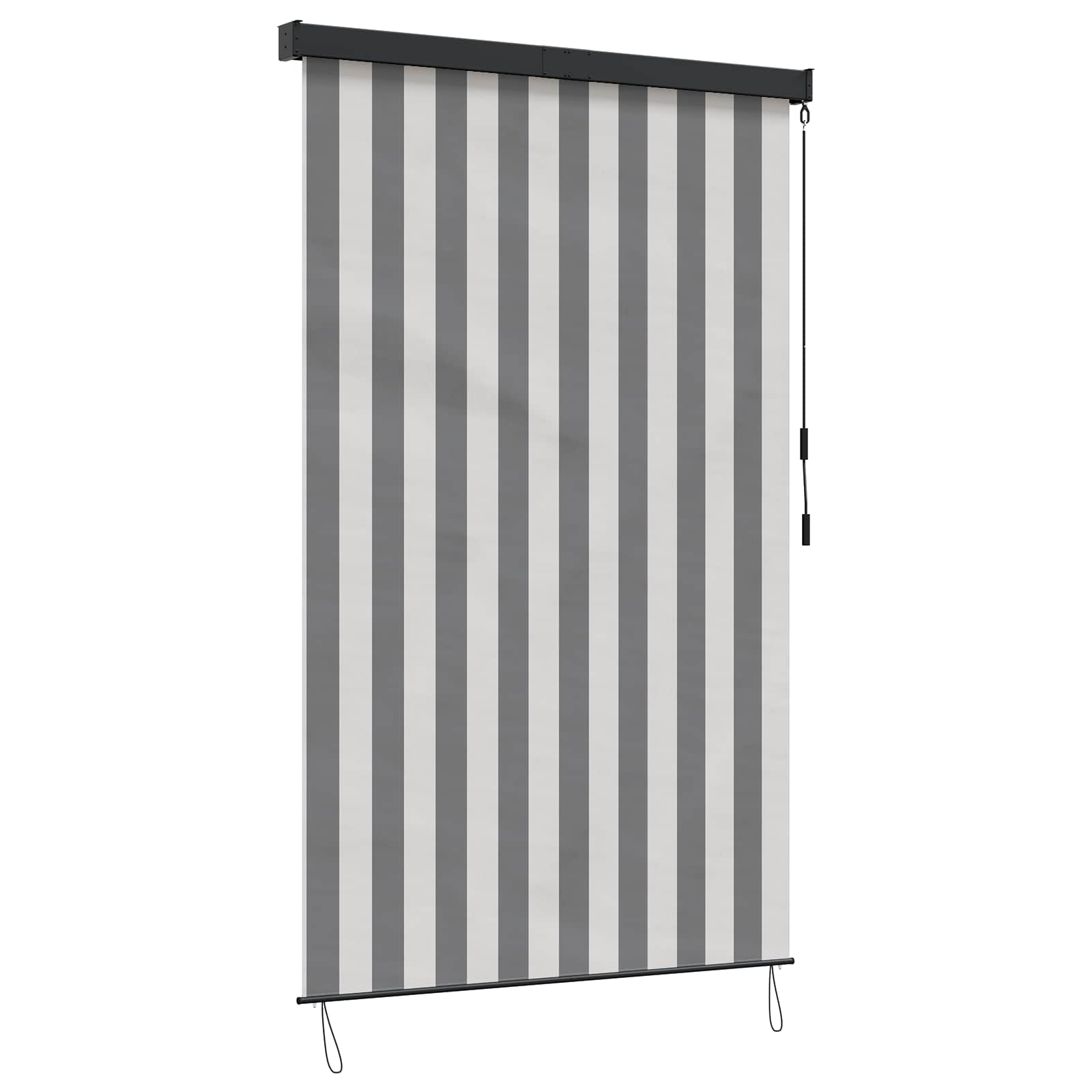 Estores de rolo antracite e branco 60 x 250 cm