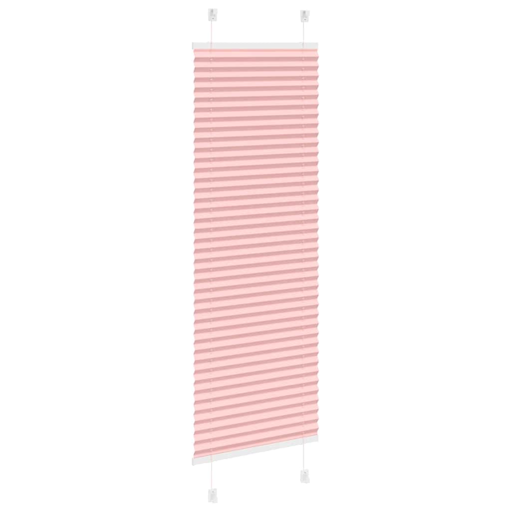 Rosa plissada cega 45x150 cm largura tecido 44,4 cm poliéster
