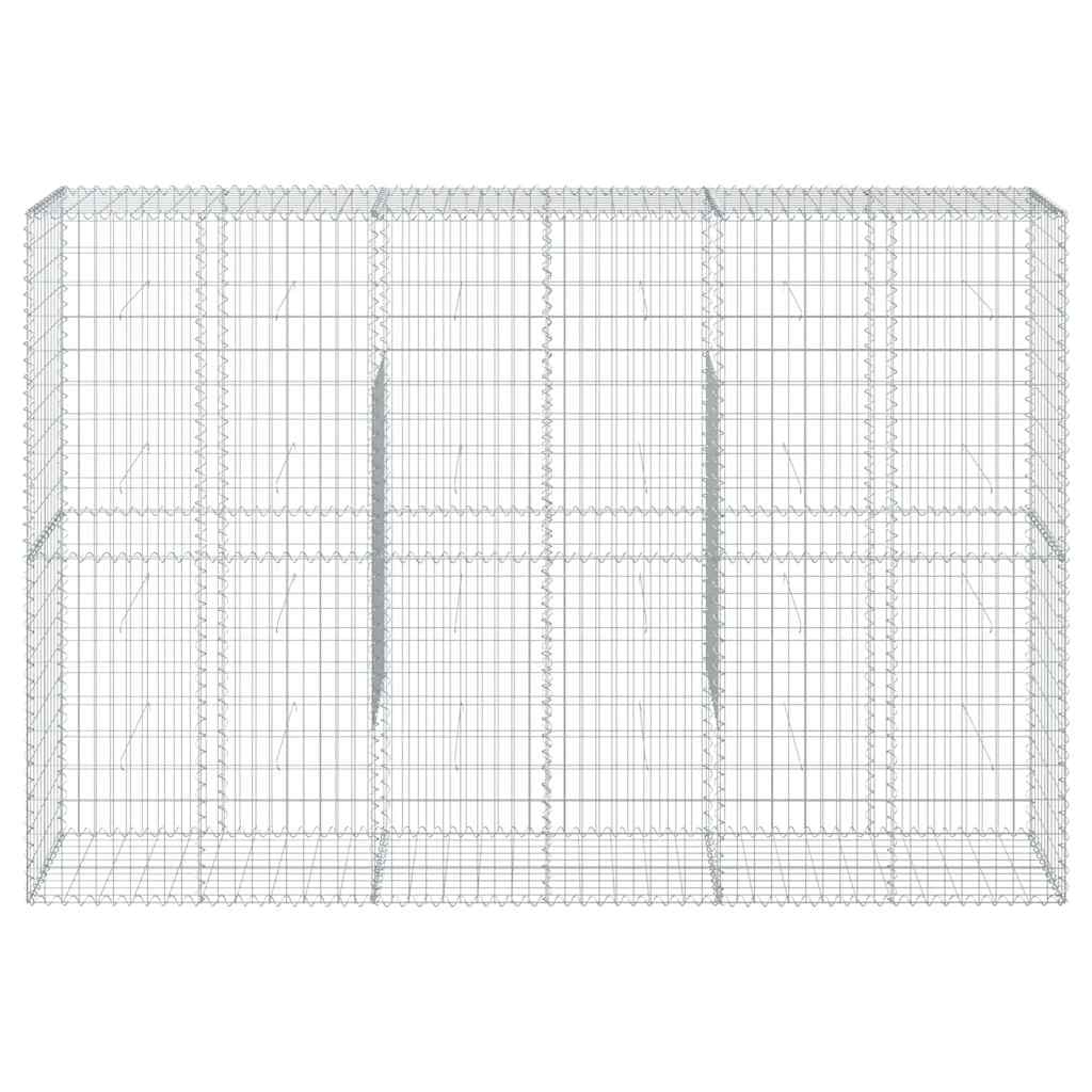 Cesto gabião com cobertura 300x50x200 cm ferro galvanizado
