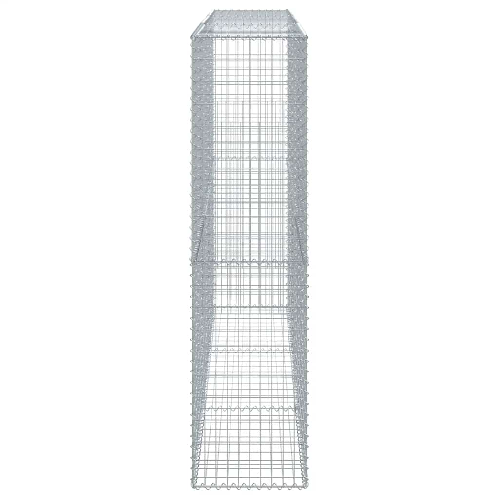 Cesto gabião com cobertura 300x50x200 cm ferro galvanizado