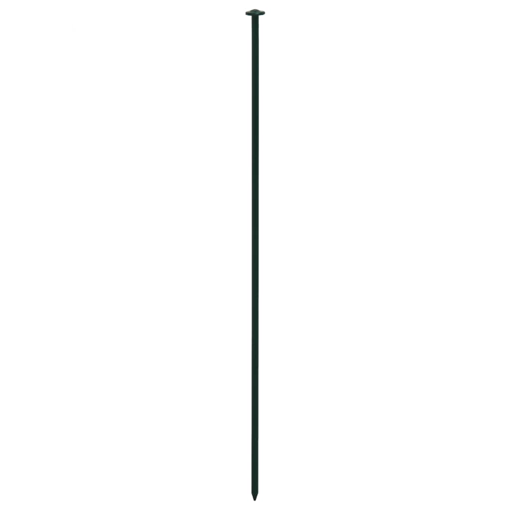 Conj. painéis de vedação arqueados p/ jardim 77,3x26 cm verde