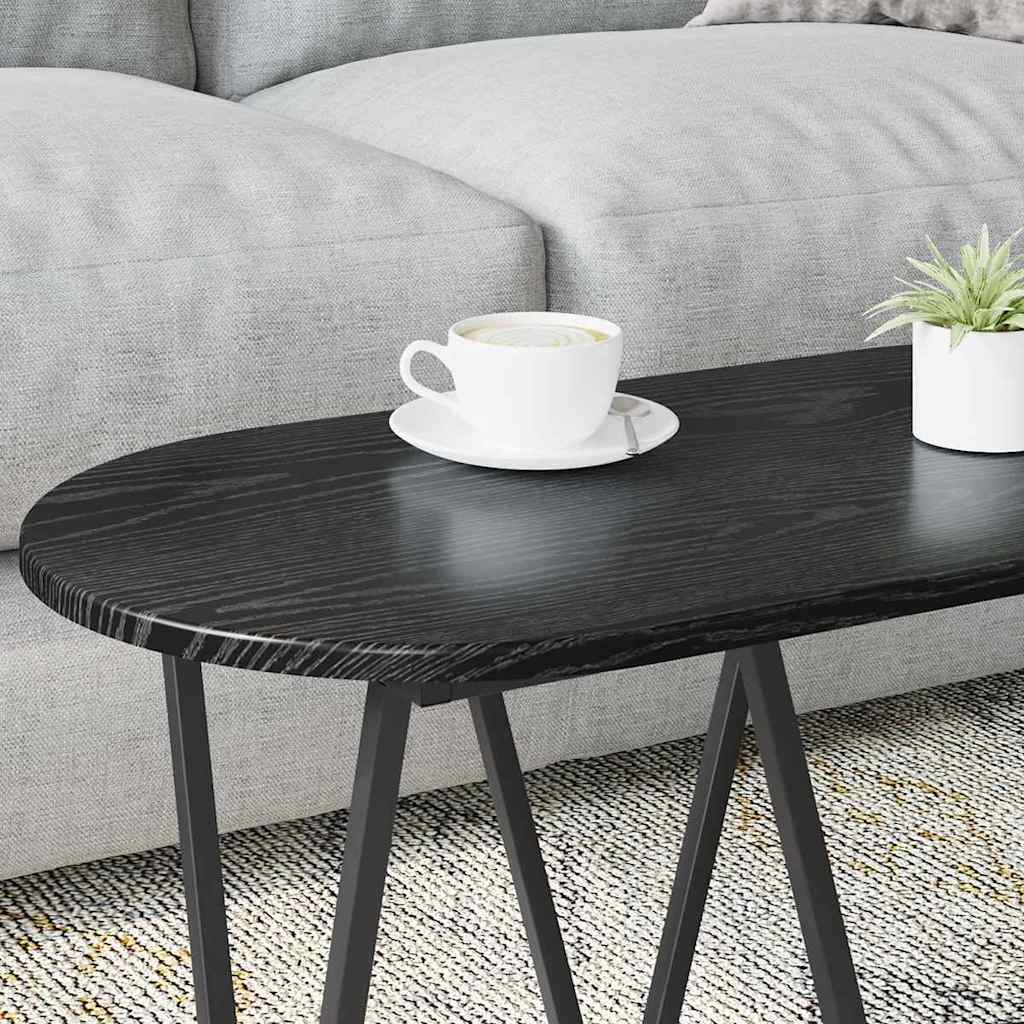 Mesa de centro carvalho preto 80 x 40 x 40.5 cm