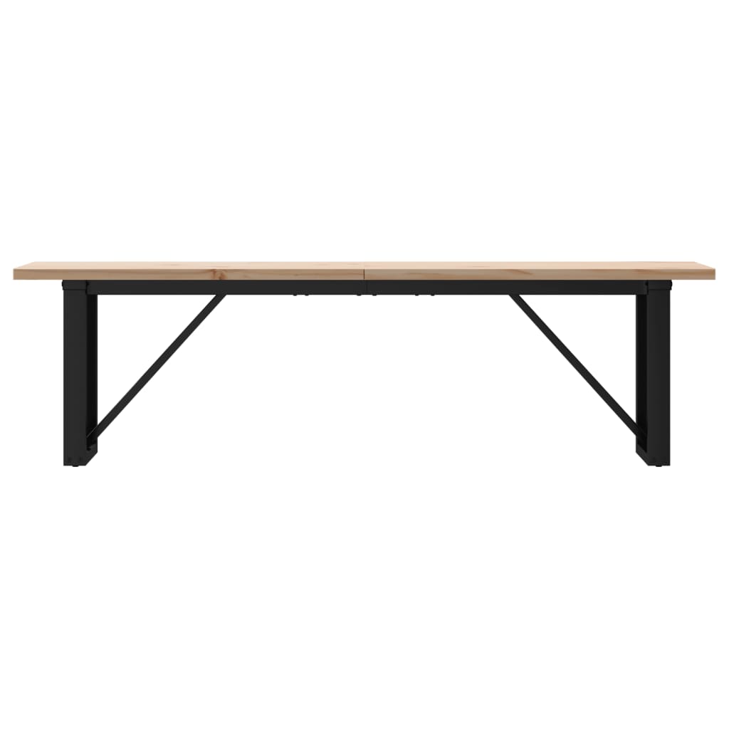 Mesa de centro estrutura em o 160x40x45,5cm pinho/aço