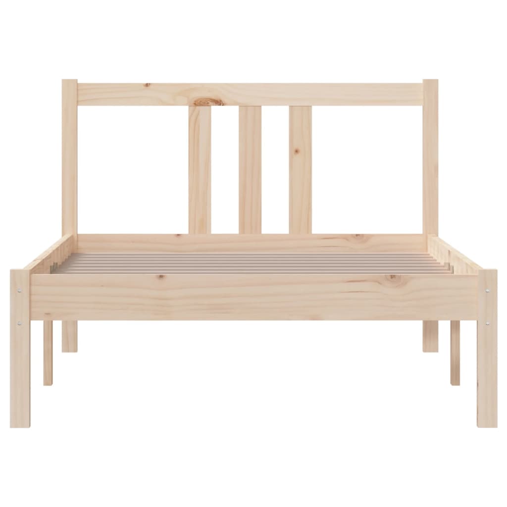 Estrutura de cama solteiro 90x190 cm madeira maciça