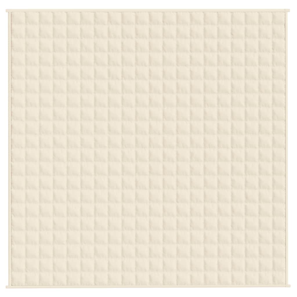 Manta pesada 13 kg 200x200 cm tecido creme-claro
