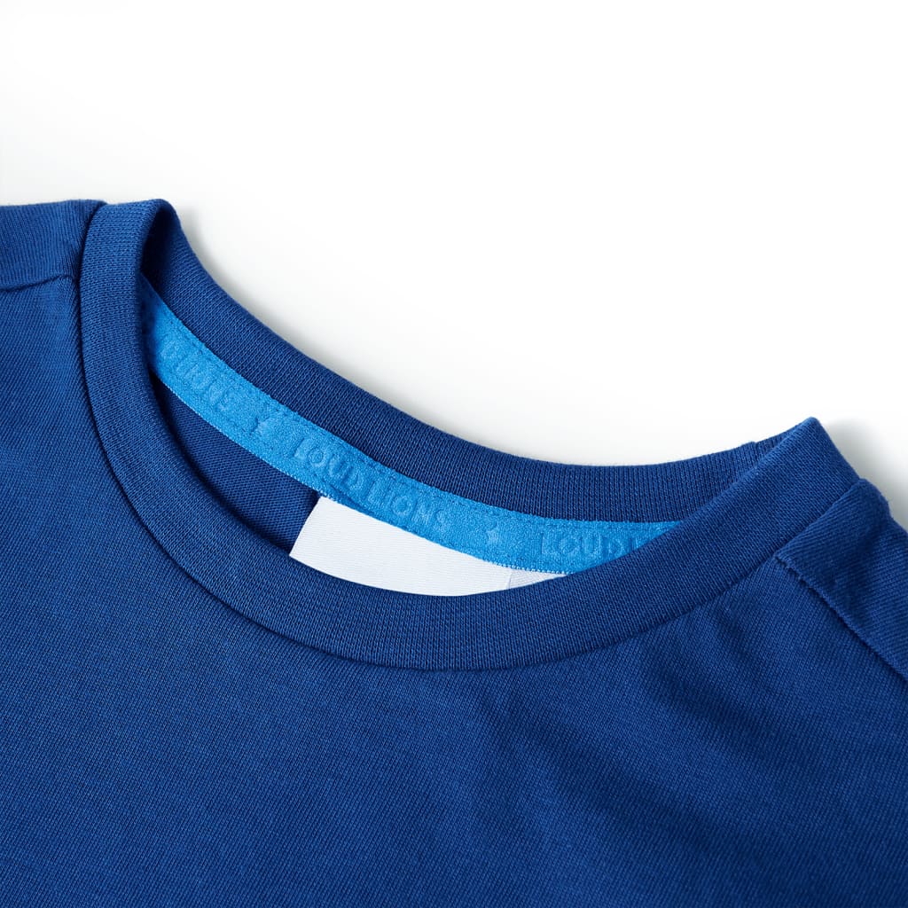 T-shirt para criança azul-escuro 128