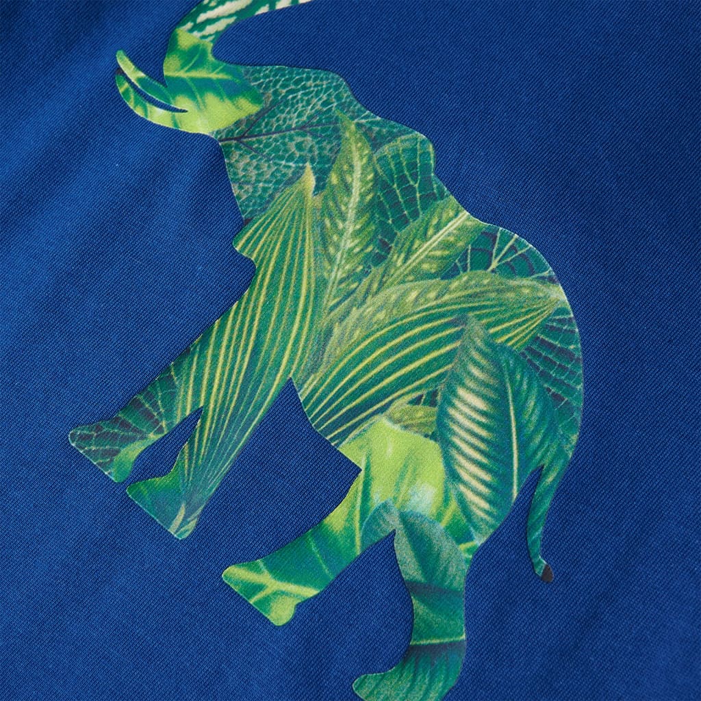 T-shirt para criança azul-escuro 128