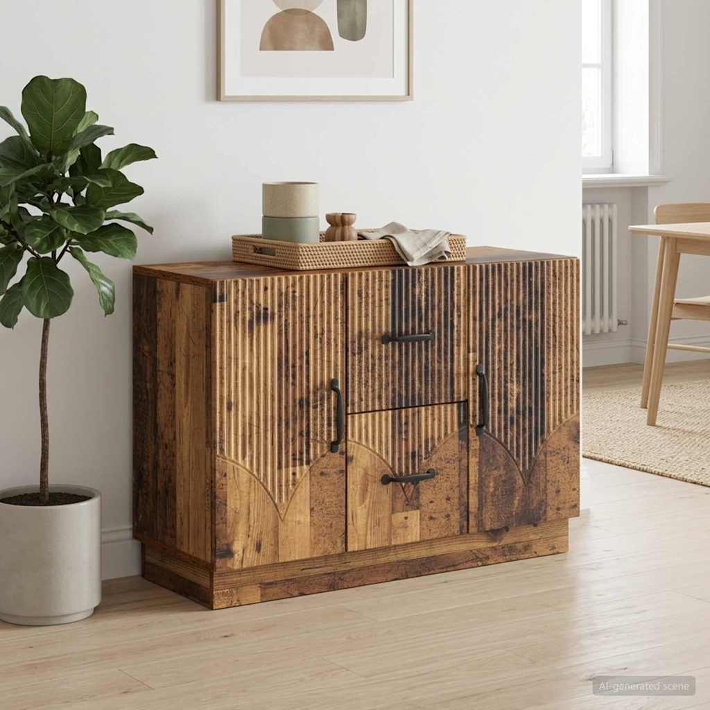 Buffet madeira antiga 89 x 34,5 x 57 cm derivados de madeira