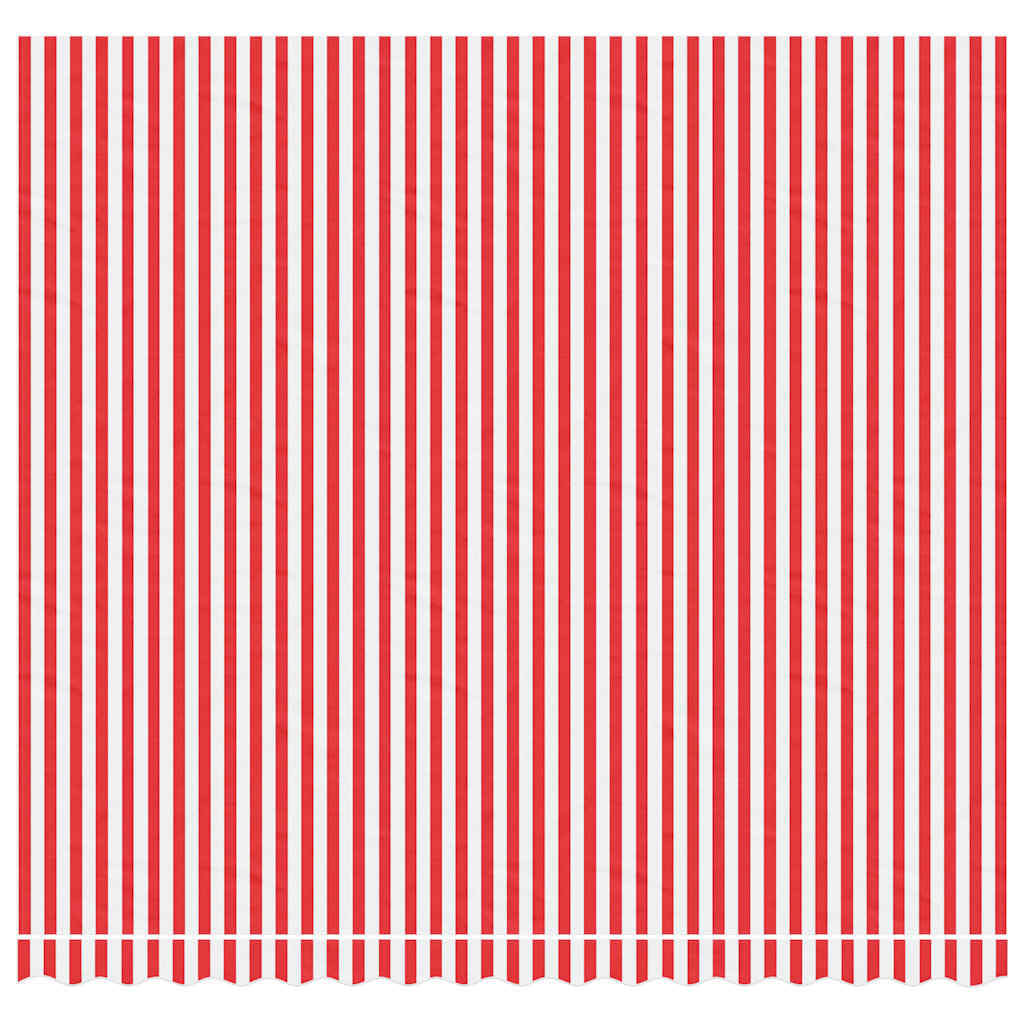 Tecido de substituição para toldo vermelho e branco 400x350 cm poliéster
