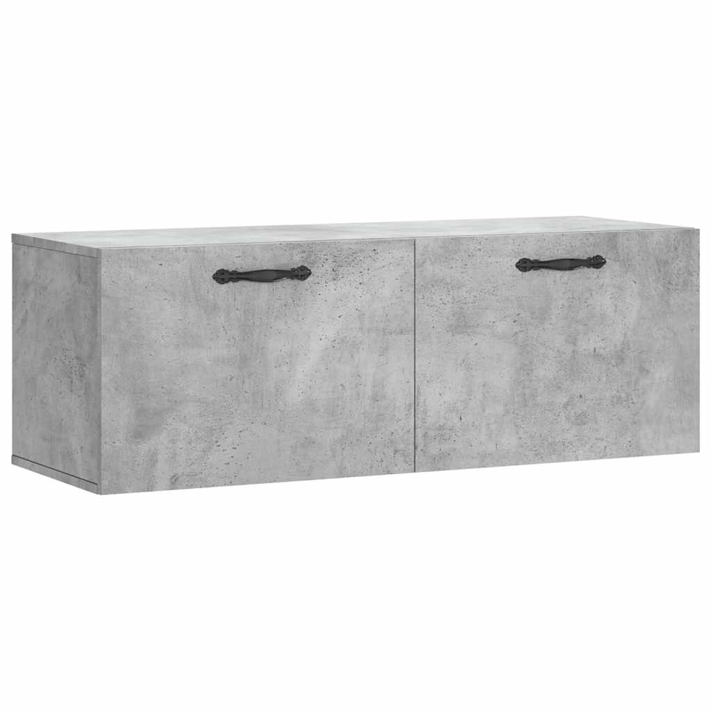 Armário parede 100x36,5x35cm derivados de madeira cinza cimento