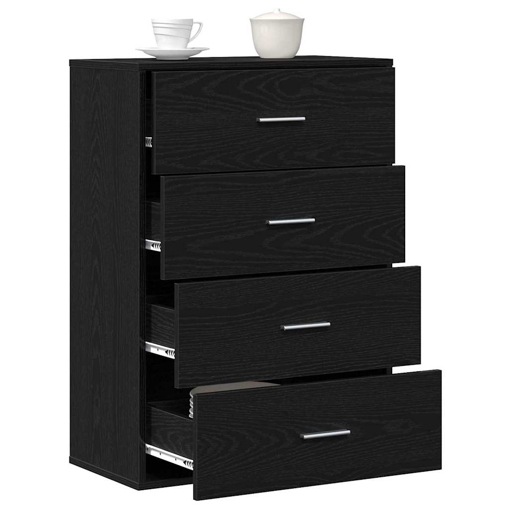 Buffet carvalho preto 60 x 31 x 84 cm derivados de madeira