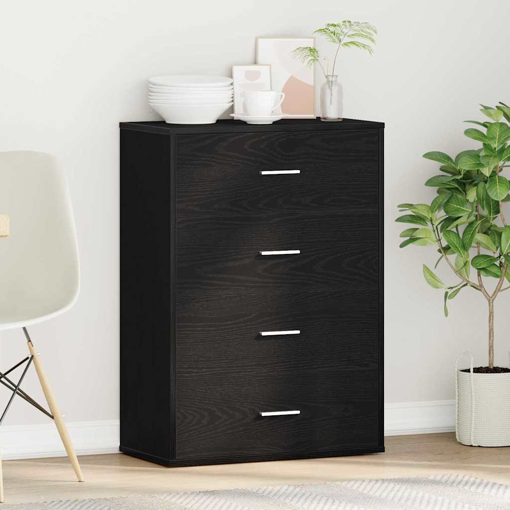 Buffet carvalho preto 60 x 31 x 84 cm derivados de madeira