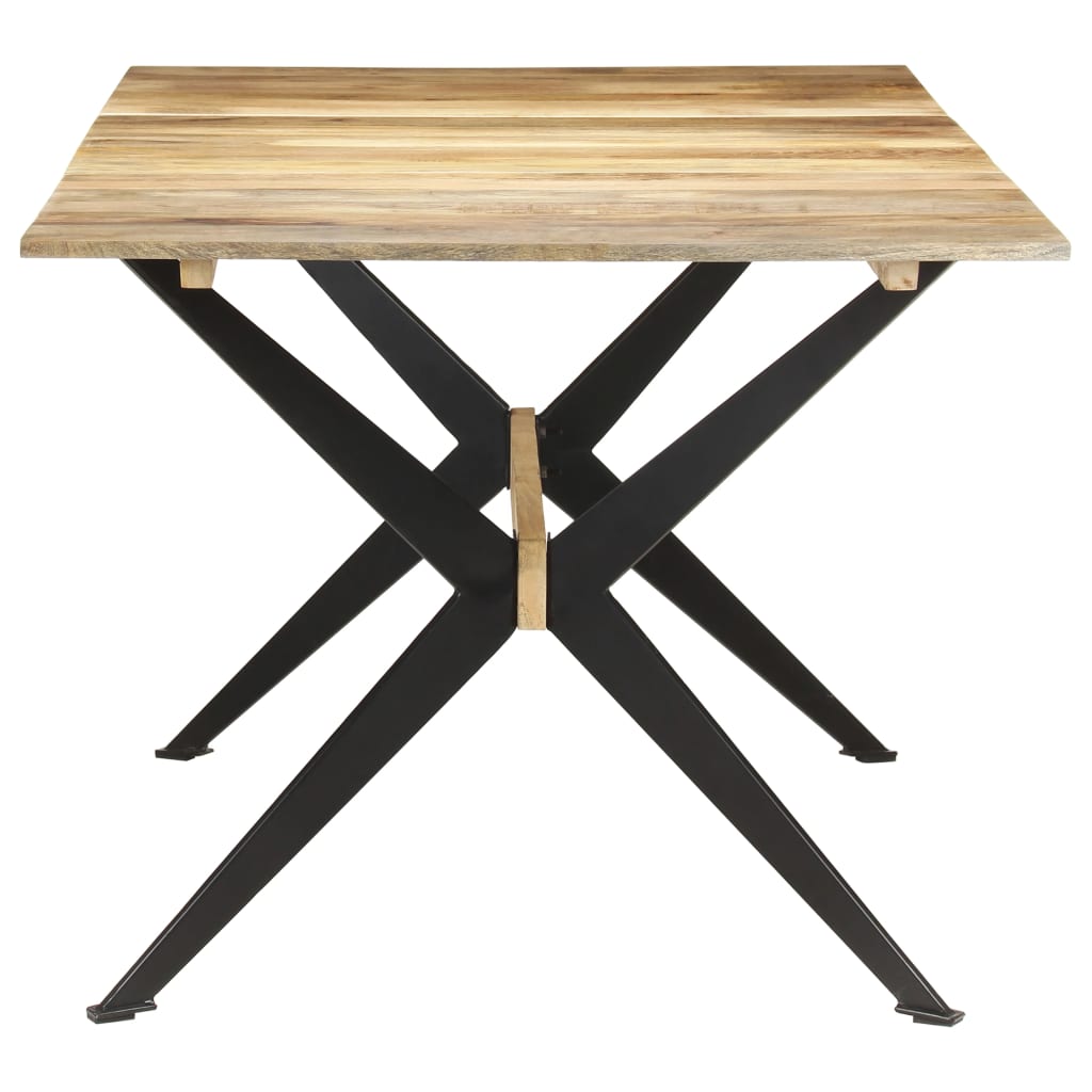 Mesa de jantar 180x90x76 cm madeira de mangueira maciça