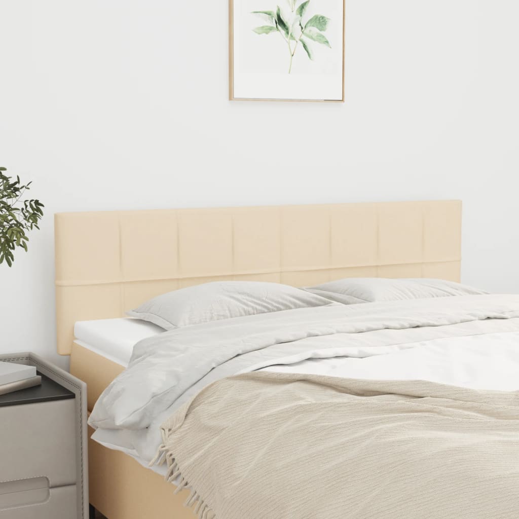 Cabeceiras creme 144x5x78/88 cm tecido